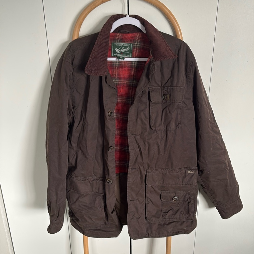 Woolrich chocolate brown jacket